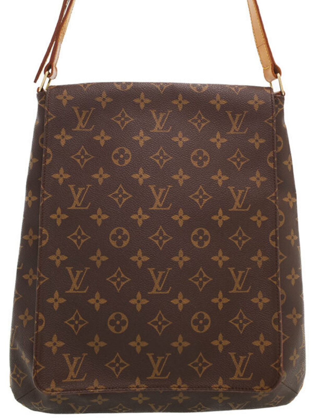 Louis Vuitton Monogram Musette Shoulder Bag Canvas Leather Brown